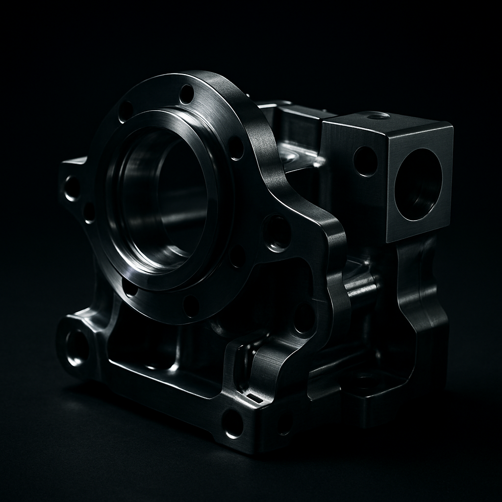 Complex polished precision-machined component
