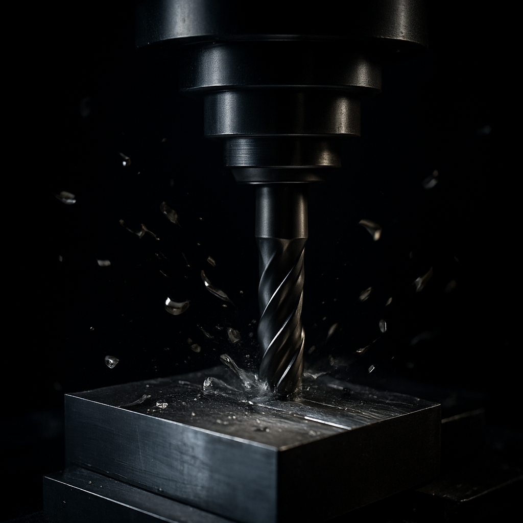 Multi-axis CNC machining of a steel component